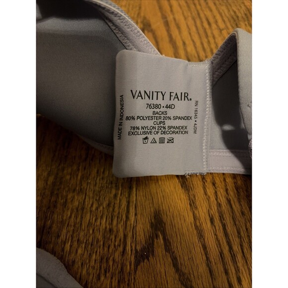 Women's Beauty Back Smoothing Bra Vanity Fair Blue 44D NEW NWT - Picture 4 of 5
